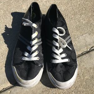 Black Coach Tennis Shoes